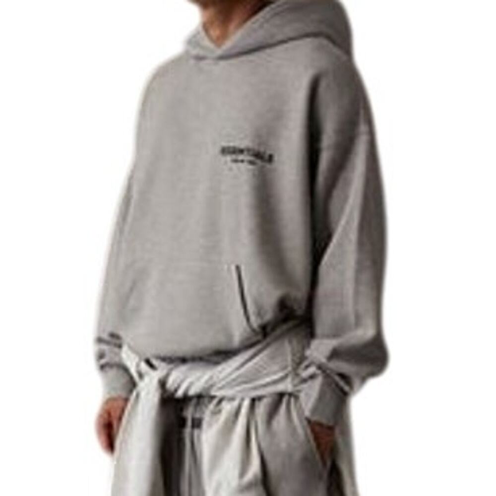 💎✨BRAND NEW✨💎FOG essentials Season 8 double line high street hoodie Deep oat - Picture 6 of 6